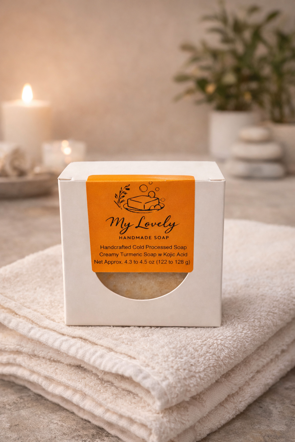 Creamy Turmeric Soap with Kojic Acid